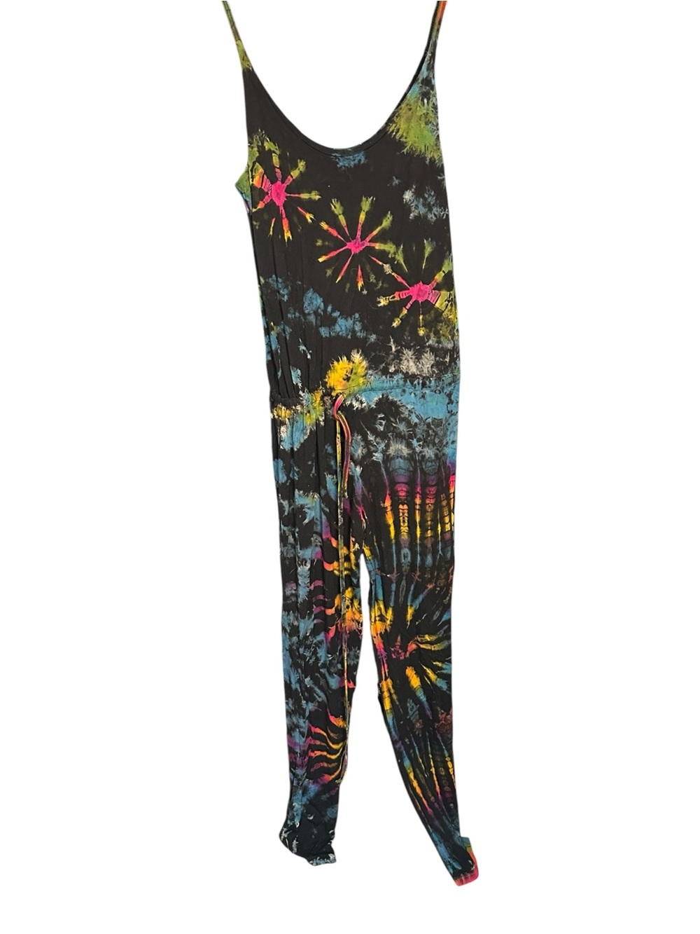 Kathmandu Imports Tie Dye Jumpsuit Small/Medium Black Multicolor